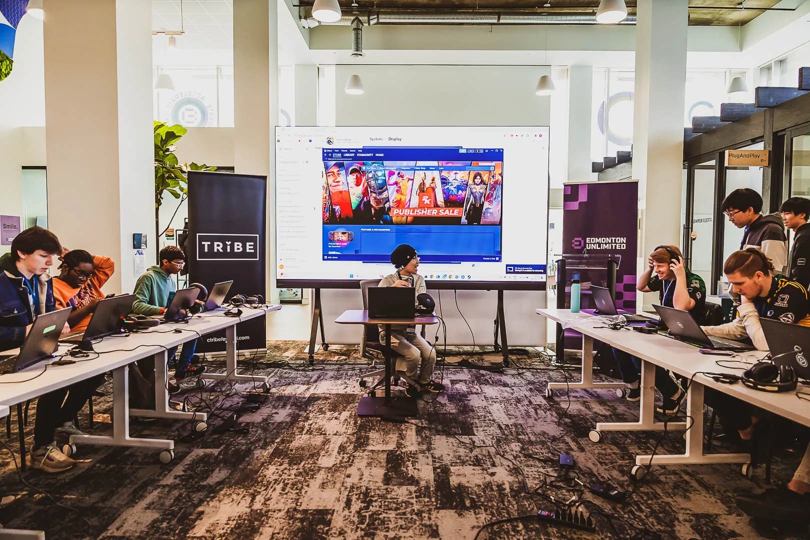 Gaming room at C-Tribe